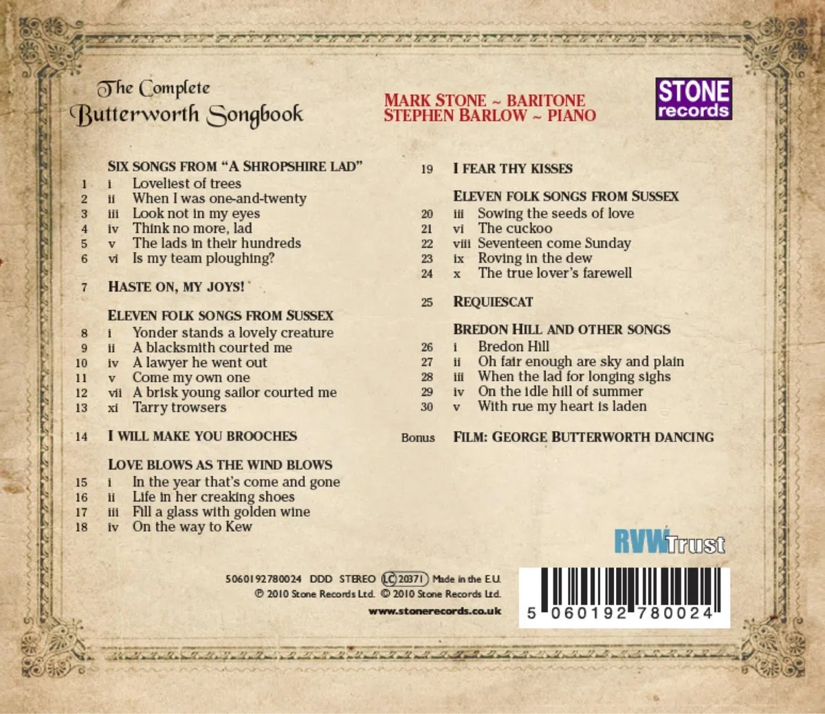 Complete Butterworth Songboo